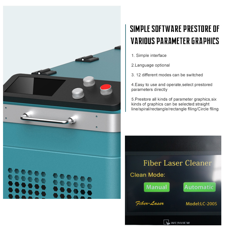 Available 50-200W Pulse Laser Cleaning Machine