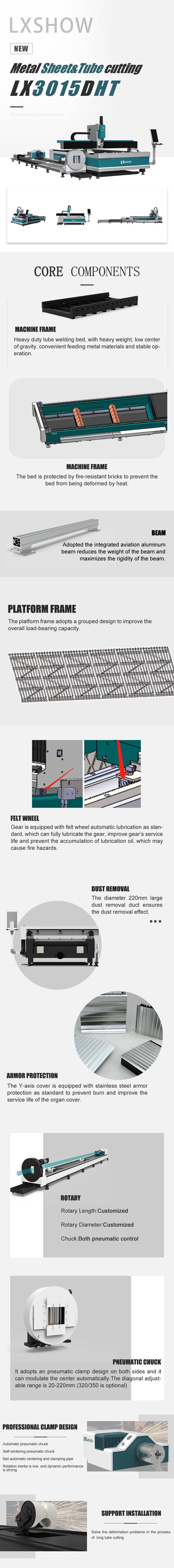 High Performance and Fast Cutting Precision Laser Tube Cutter