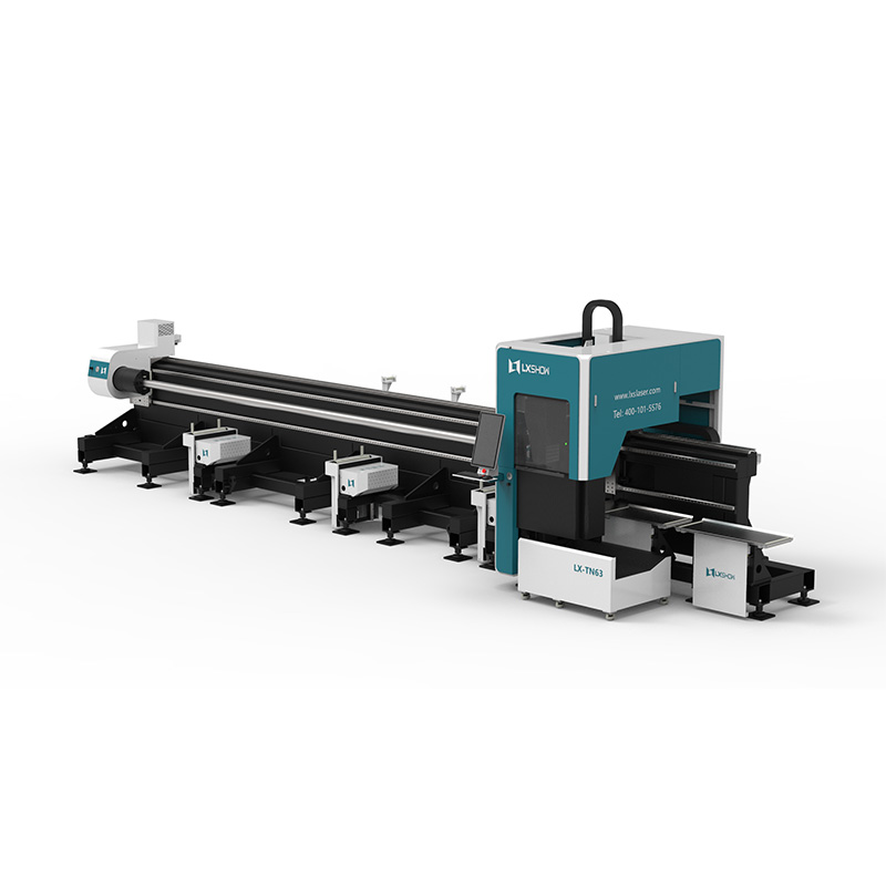 High Efficiency Fiber Laser Tube Cutting Equipment Precision for Metal Pipes Tubes